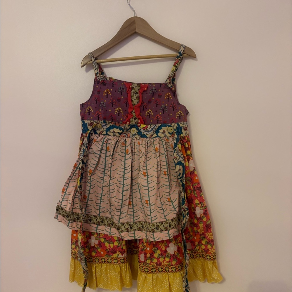 Matilda Jane Purple and Orange Tree Pattern Dress - Picture 2 of 3